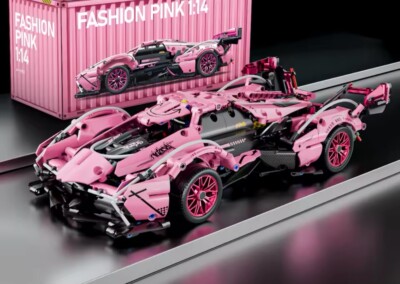 Spiele Montage Dekoration Auto Rosa Spielzeug Set Autos