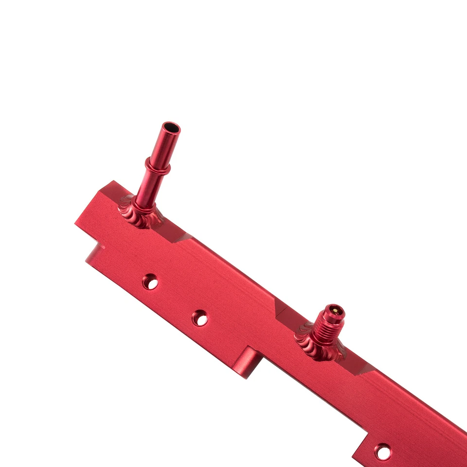 RED Billet Aluminum Fuel Rail For 97-2001 Jeep Wrangler 4.0L TJ Cherokee XJ Foto 4 de 4