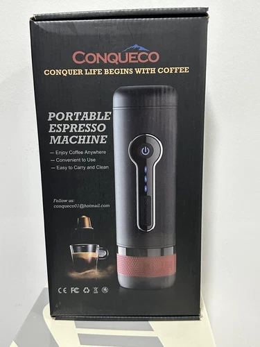 CONQUECO Portable Coffee Maker 12V Travel Espresso Machine