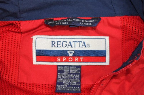 Rompevientos vintage deportivo regata para hombre grande vela con capucha ventilado cremallera completa - Imagen 5 de 5