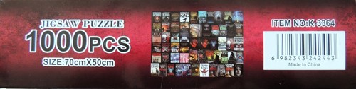 Puzzle Collage of "Steven King's Book Covers", 1000 Pieces, Clean & Complete - Picture 3 of 6