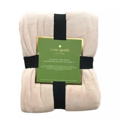 Kate Spade New York Pink Full/Queen Fleece blanket | eBay