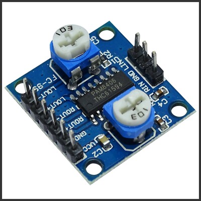 PAM8406 2x5W TE418 Digital Amplifier Board Verstärker Audio Stereo Modul Volume