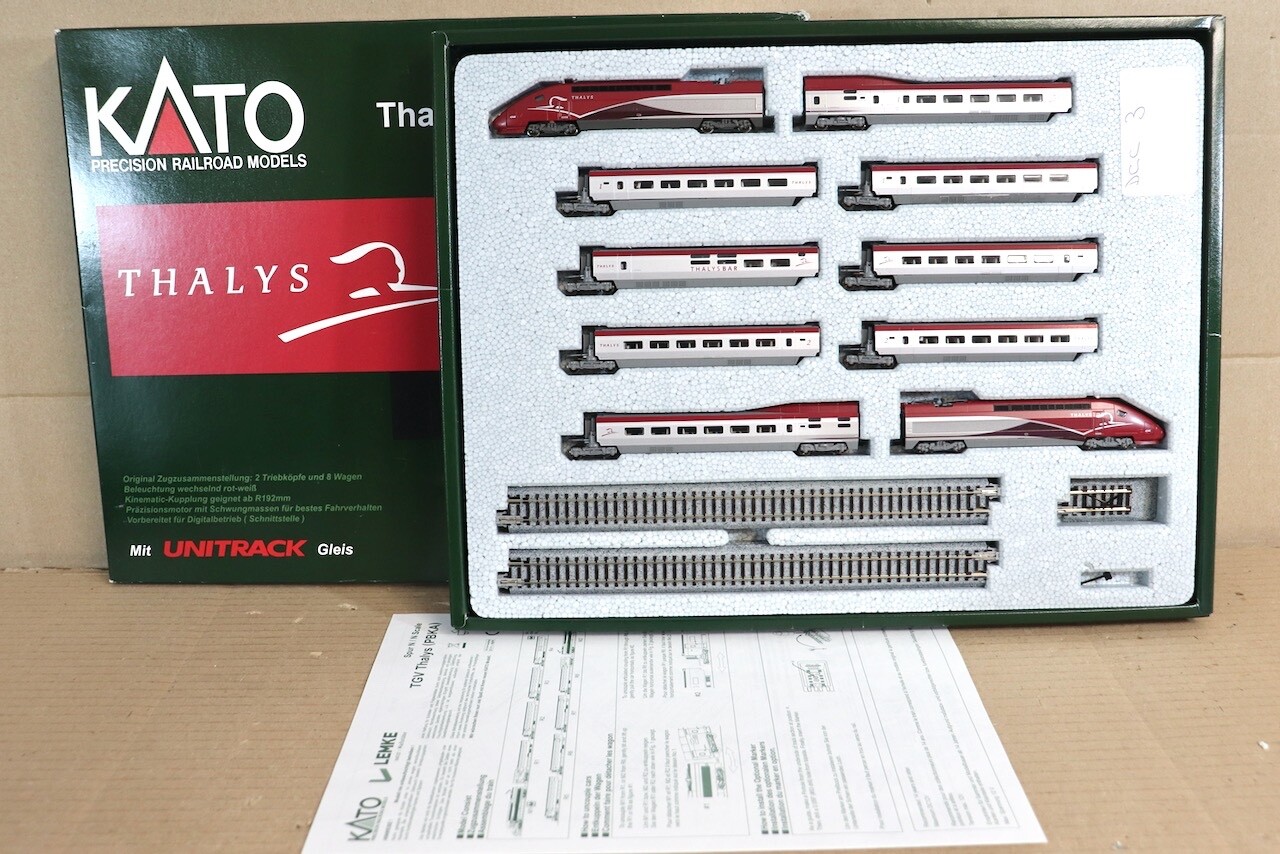 KATO K10918 DCC FITTED SNCF THALYS PBKA 10-tlg ELECTRIC LOCOMOTIVE 