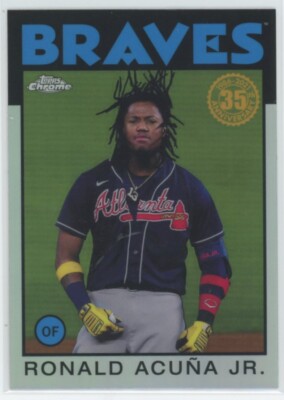 2021 Topps Chrome '86 Topps #86BC3 Ronald Acuna Jr. Atlanta Braves