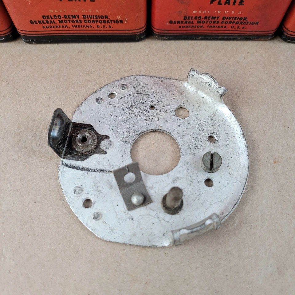 4 PLACAS DE INTERRUPTOR DE PUNTO GM DIST 1937-49 OLDSMOBILE PONTIAC GMC MACK 1866028 NUEVAS EN STOCK Foto 4 de 4