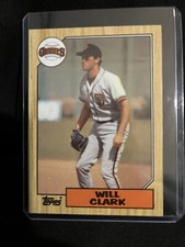 1987 Will Clark Topps #420 MLB SF Giants Rookie Baseball Card NM