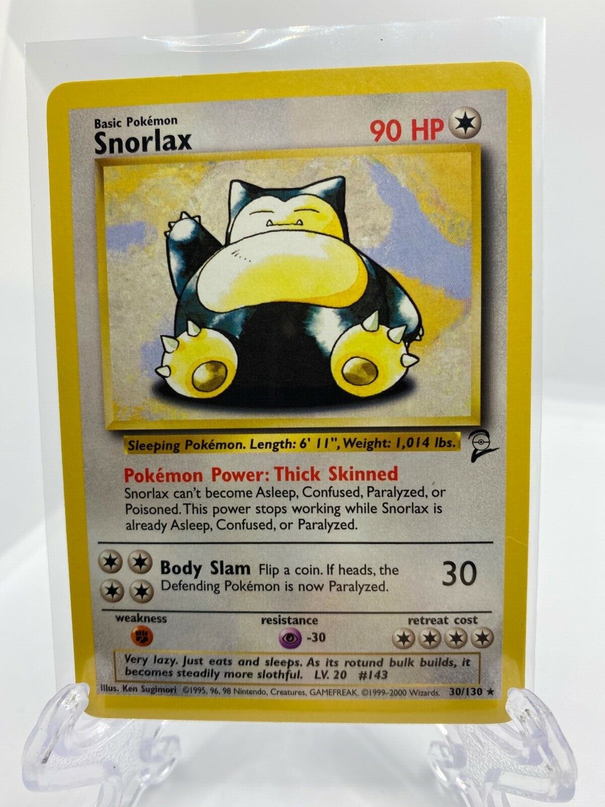 Pokemon TCG Snorlax Base Set 2 30/130 Mint