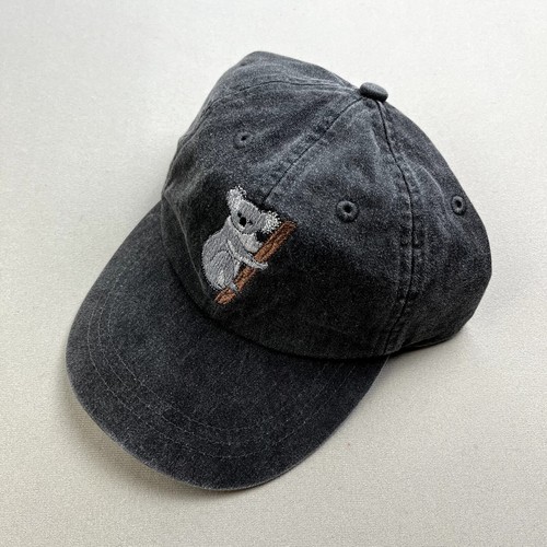 Koala Bear Hat Cap Strapback Gray Adjustable Logo Animal Nature Wildlife Outdoor