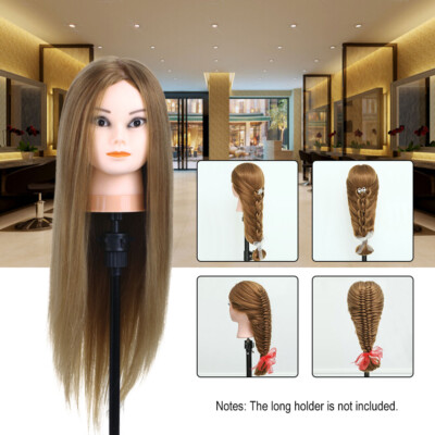 Salon Hairdressing Training Head 75% Real Human Hair