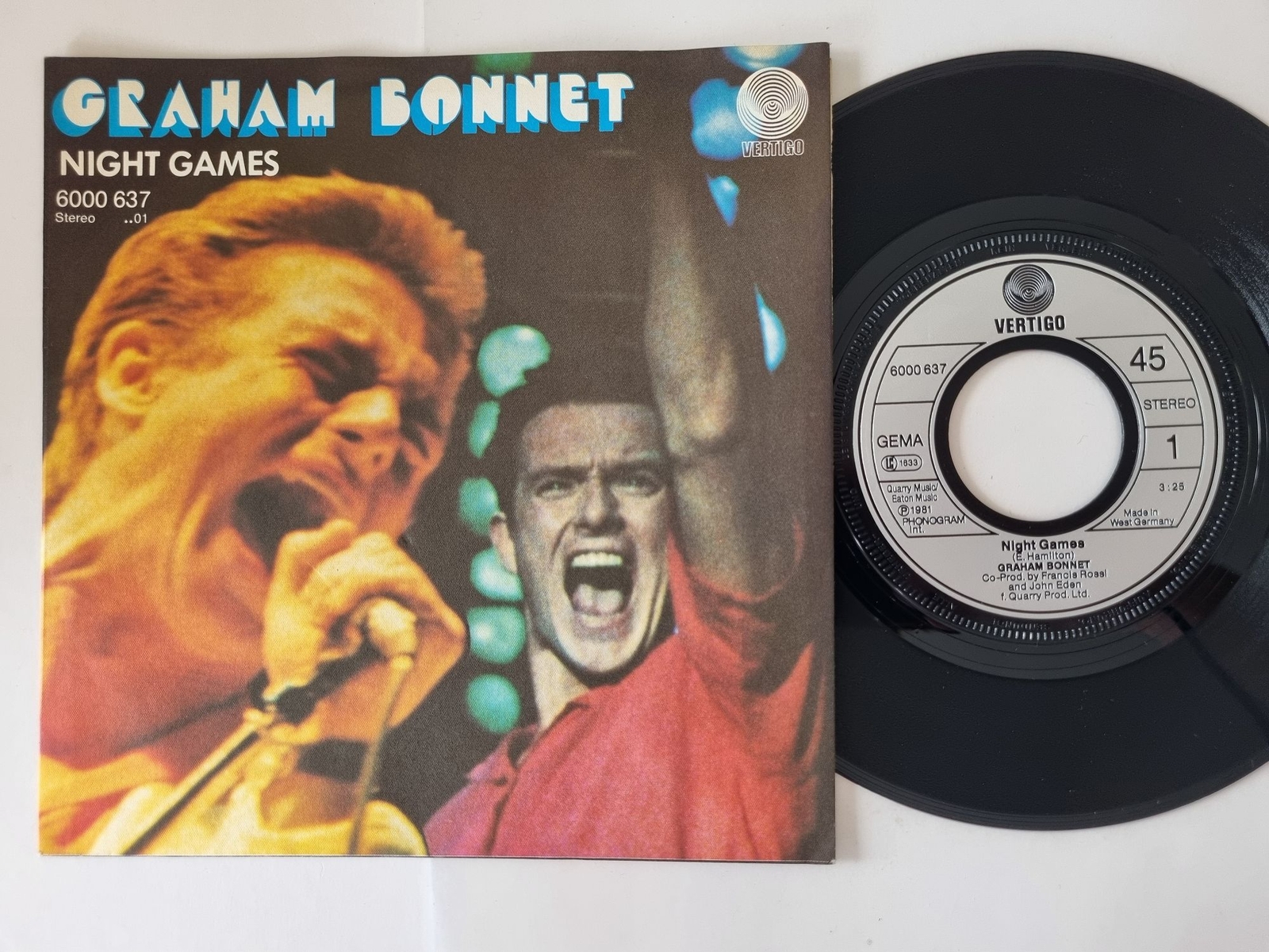 Graham Bonnet - Night games 7'' Vinyl Germany