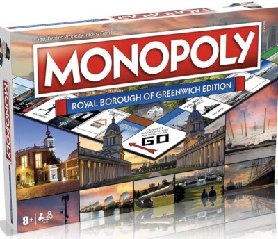 Winning Moves Royal Borough of Greenwich Monopoly Brettspiel, Tour National Mari