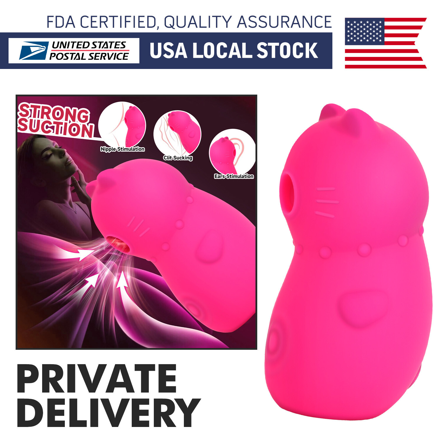 Clit Sucking Vibrator with G-Spot Stimulator for Intense Pleasure