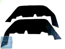 1966 Impala Front Inner Fender Well Skirt A-arm Dust Splash Shield Seals Pair