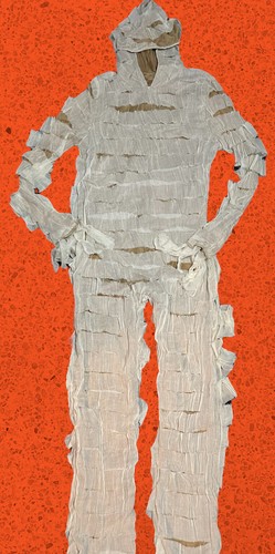 NEW-Hyde & Eek Adulto-S-(34-36”) Mummia Halloween Costume Tuta con Cappuccio -Cosplay - Foto 5 di 10
