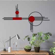 Modern Luxury Style Metal Wall Art, Unique Wall Decor, Abstract Geometric Decor