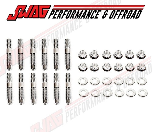 Exhaust Manifold Gaskets & Bolts Tube For Dodge Ram 5.9L 6B 4B ISB