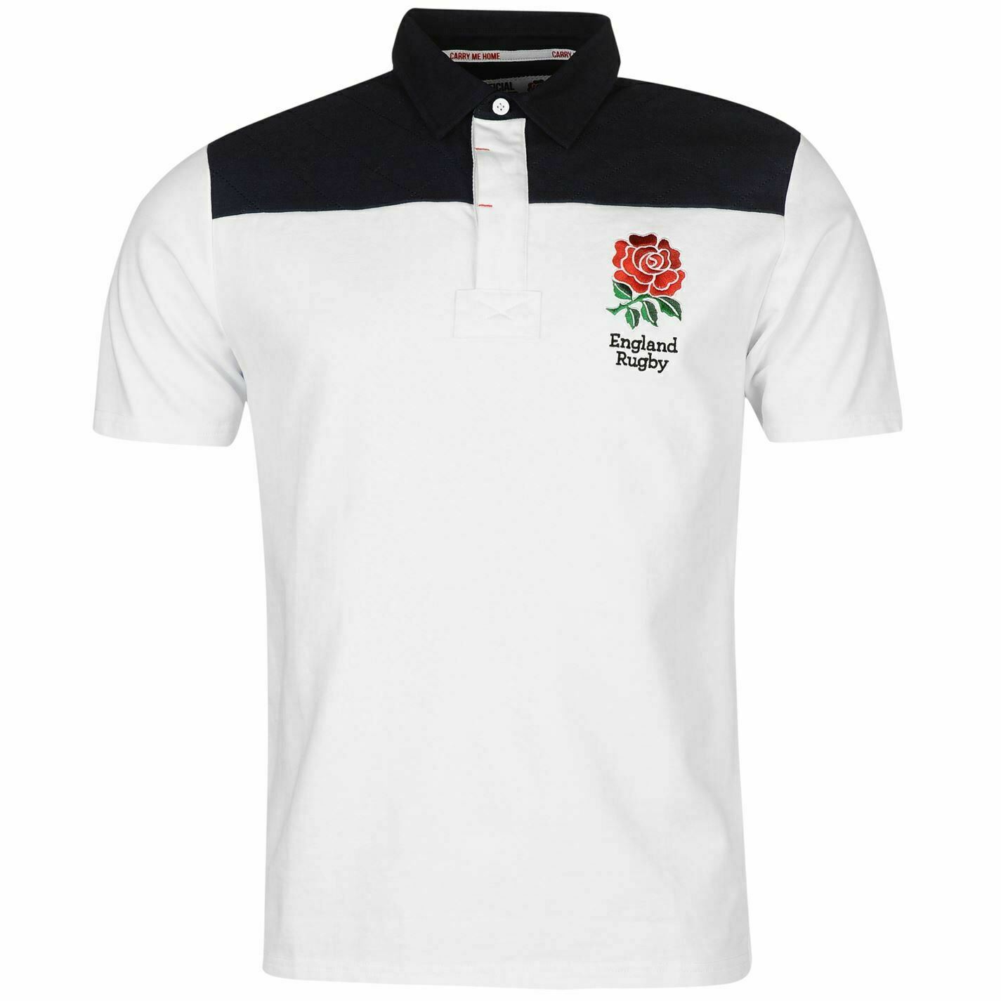 Official RFU Men's England Rugby Jersey/ Polo Shirt, Embroidered badge