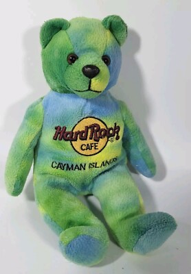  Hard Rock Cafe Plüsch Beanie Teddybär Monty Beara Caymen Island