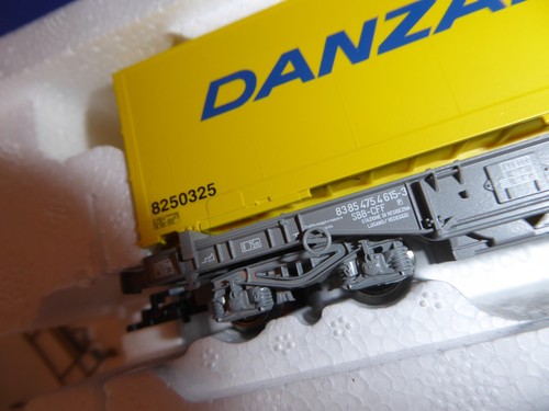 ROCO H0 67742 2x SBB Taschenwagen HUPAC mit "DANZAS"-Container (1) - Bild 4 von 8