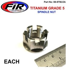 Yamaha XS650 75-83 Titanium Flange Castle Nut Rear Wheel Axle Spindle XS 650