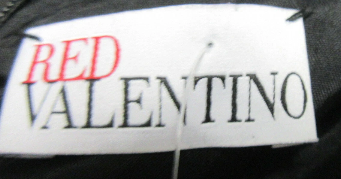 Abito in guaina ROSSO VALENTINO da donna stampa foglia nera taglia 46