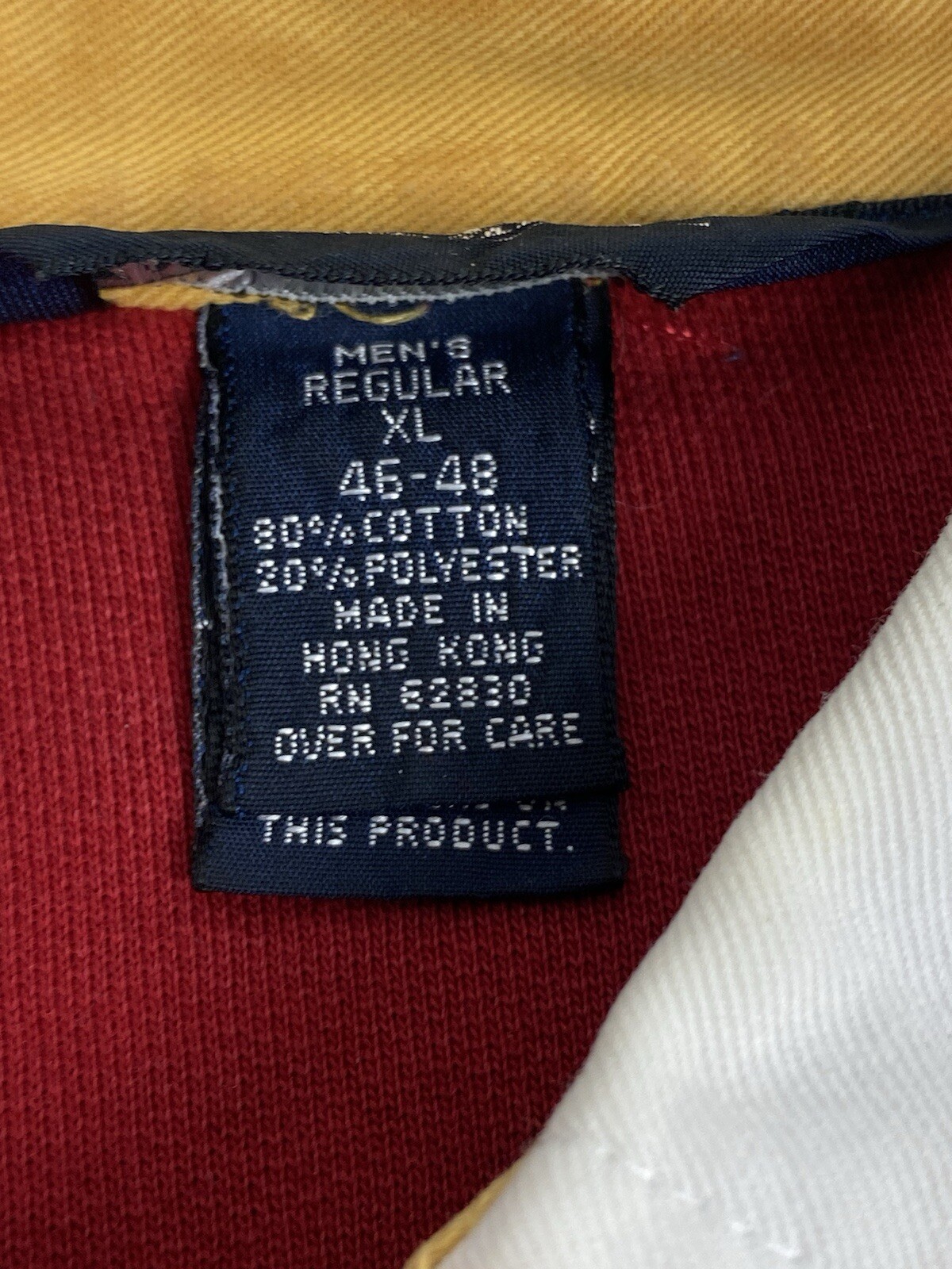 Rare Vintage Lands' End Colorblock Rugby Polo XL - 80s/90s image 7