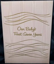 Vintage 1969 Baby Book Our Baby's First Seven Years. Pink 80 Pages New In Box