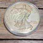 Walking Liberty Large Bronze Colored Gold Colored Coin Replica Almost 4"