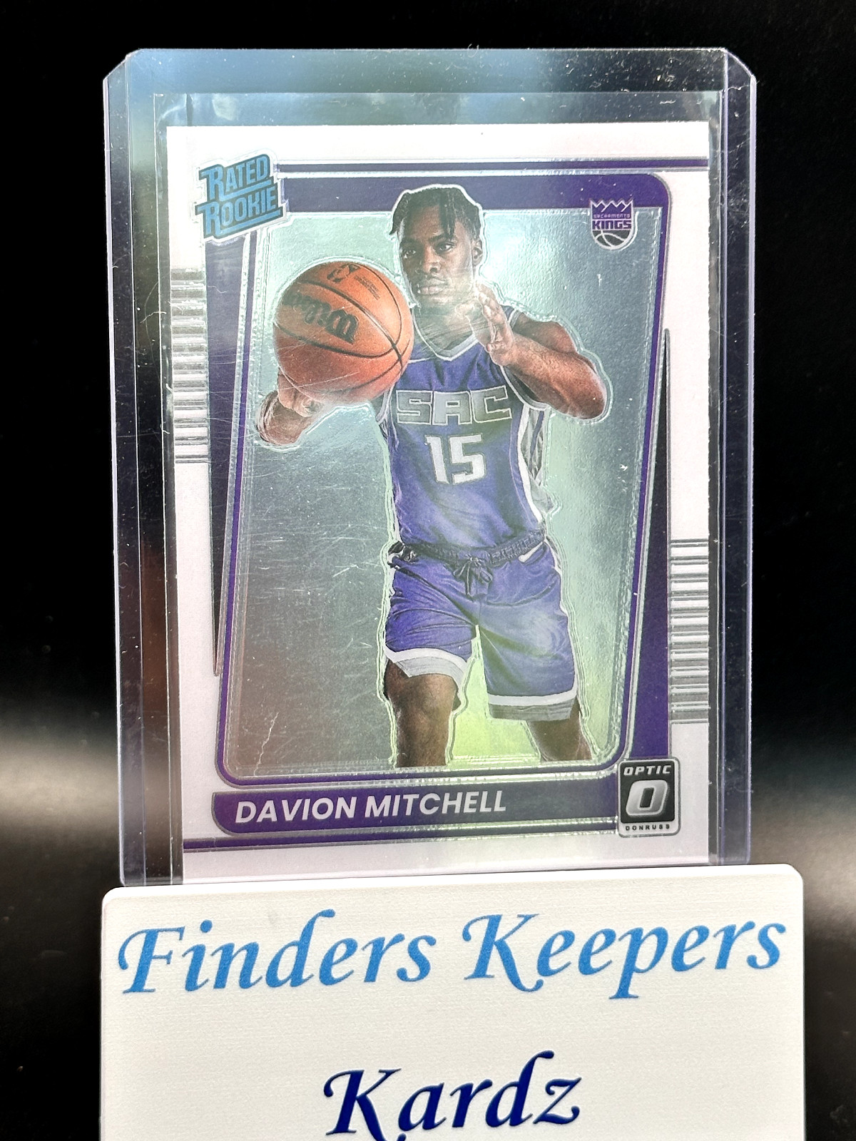 2021-22  DAVION MITCHELL DONRUSS OPTIC BASKETBALL RATED ROOKIE BASE #155 KINGS