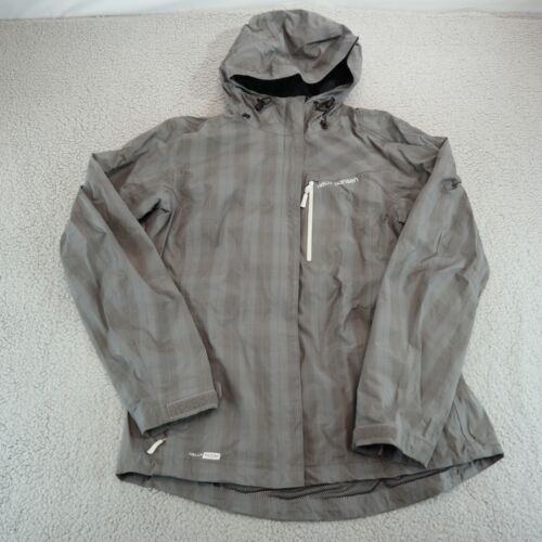 Helly Hansen Jacket Kid's Gray Large Waterproof Hooded Soft Shell Helly Tech - Picture 1 of 6