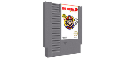 Super Mario Bros 2j Japan The Lost Levels Nintendo NES Game Cartridge English A