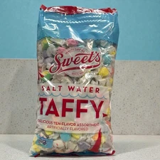 Sweet’s Quality Candy Salt Water Taffy 4 Lbs / 10 Flavors Approx 300 Pieces