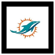 k Miami Dolphins 12x8in Metal Sign NFL Football Wall Decor