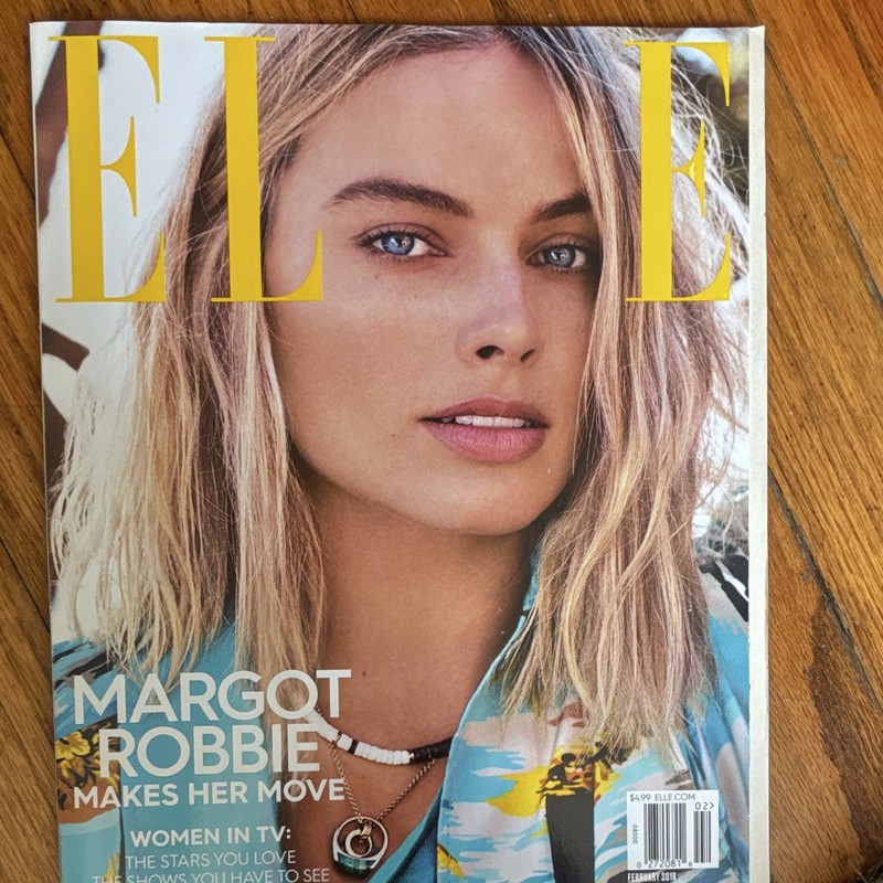 ELLE Magazine February 2018 Issue #2 Margot Robbie Cover English Illustrated