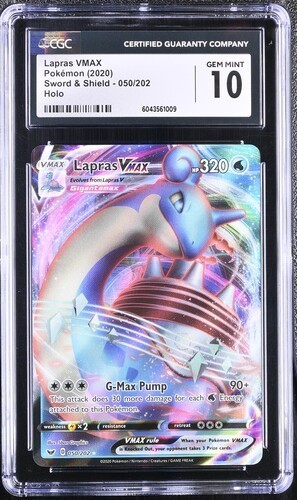 Lapras VMAX graded CGC 10 for sale on eBay