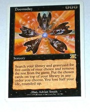 Magic the Gathering * MTG * 1 x Doomsday  * Sixth * LP