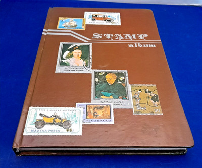 Vintage Fliegender Adler Briefmarkenalbum leer Sammlung Display