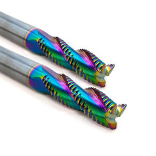 Tools Roughing End Mill, DLC Diamond-Like Coating Carbide Milling Cutter for Alu