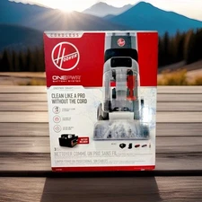 Hoover Carpet Cleaner Smart Wash Deep Clean Carpet Shampooer  Battery & Charger