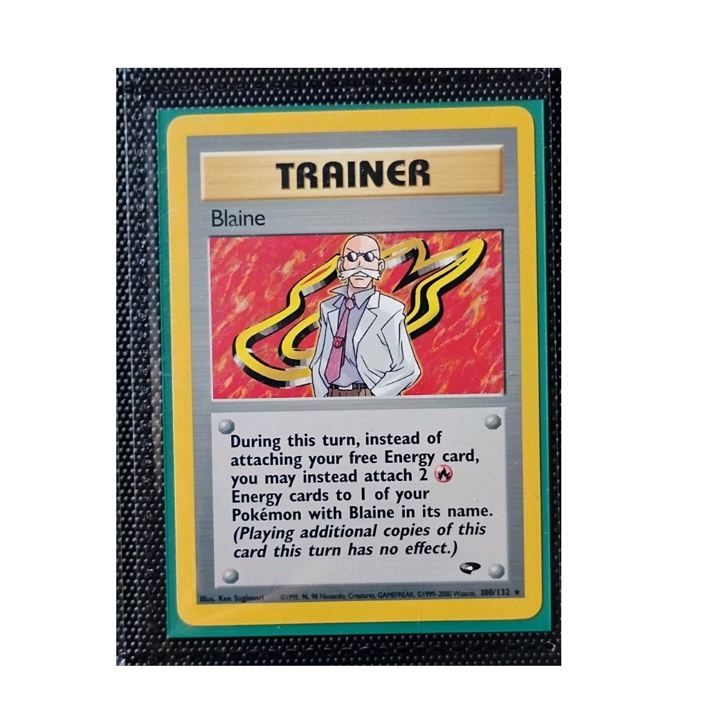 Wizards of the Coast Blaine Gym Challenge 100/132 English Rare Unlimited Regular