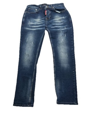 Icon Dsquared2 Jeans Mens Skinny 32x29 Blue Italy Button Fly
