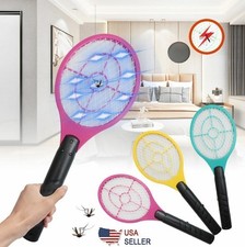 Electric Fly Insect Racket Zapper Killer Swatter Bug Mosquito Wasp Electronic US