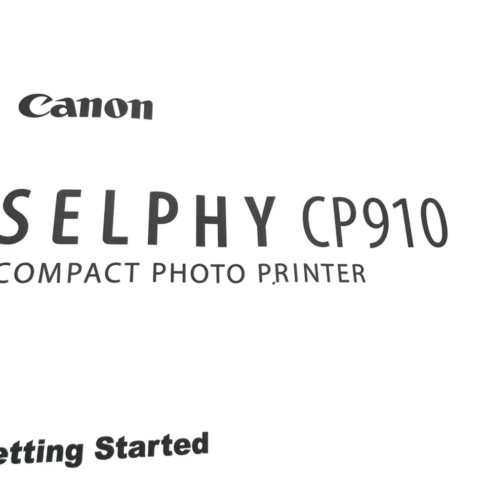 Impresora fotográfica compacta Canon Selphy CP910 manual de usuario original multilingüe Foto 4 de 4