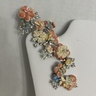 VTG Floral Cluster W/Rhinestones Pearls & Velvety Flowers~Bridal Hair Adornment? — photo 1