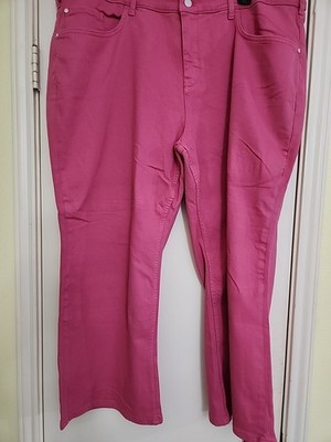 Pilcro By Anthripologie The Yaya Pink Denim Plus Size 24w