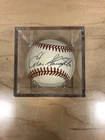Enos Slaughter Autograph Baseball