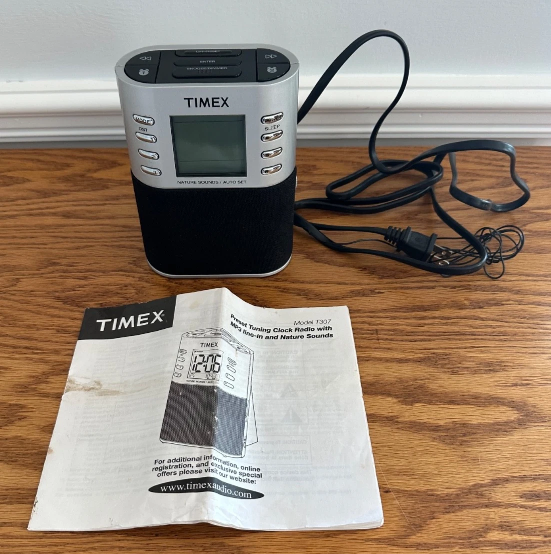 Timex Nature Sounds Digital Clock Radio MPS Model T307 - Tested Works