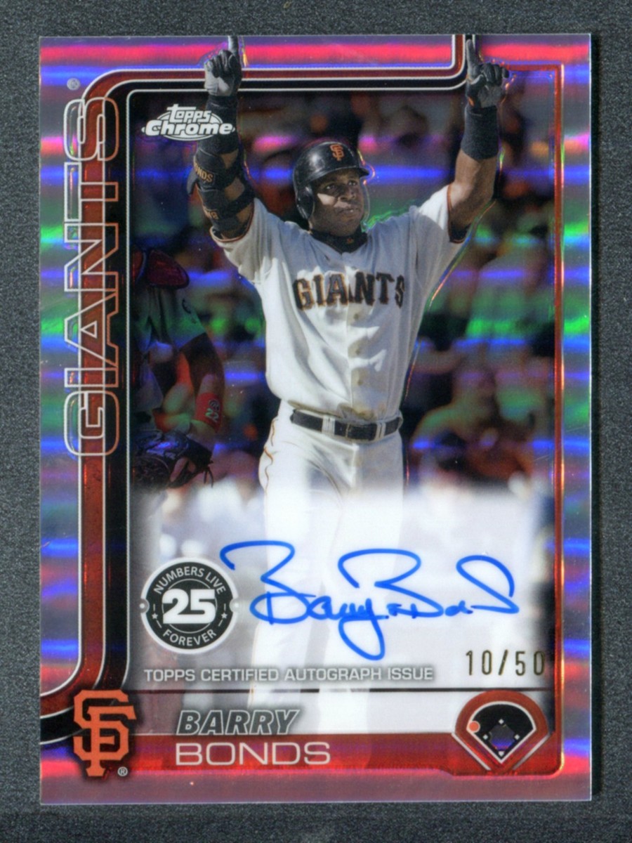 2025 Topps Chrome Numbers Live Forever Refractor Autograph Barry