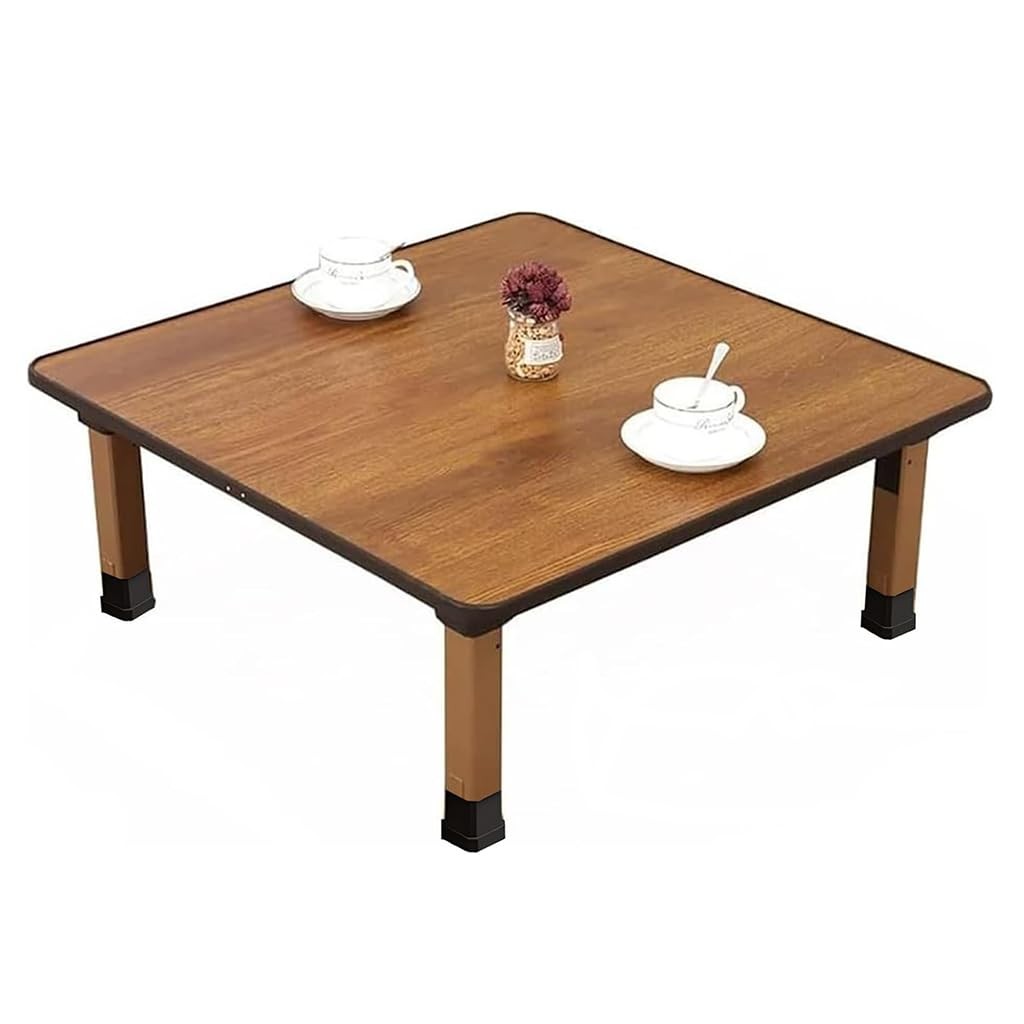 Japanese Foldable Coffee Table, Portable Low Tea Table Wooden Folding Dining ...